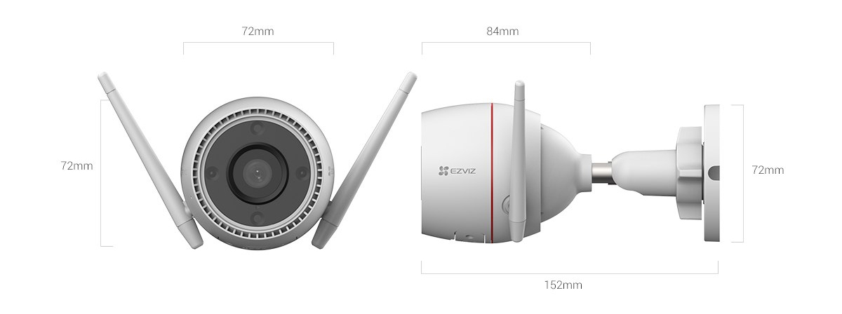 EZVIZ H3c dimensions