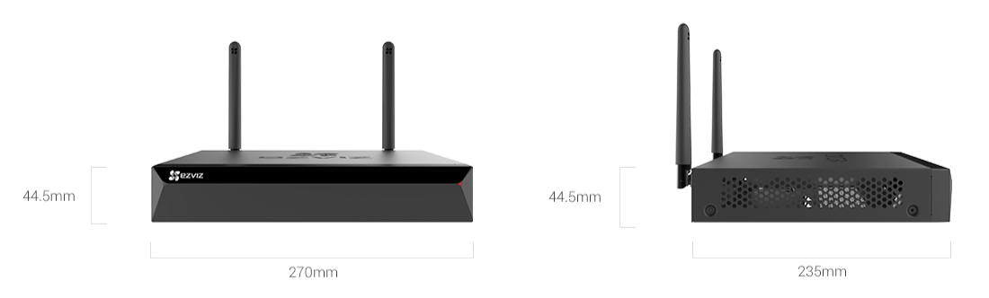 EZVIZ X5S 8 Channel NVR dimensions
