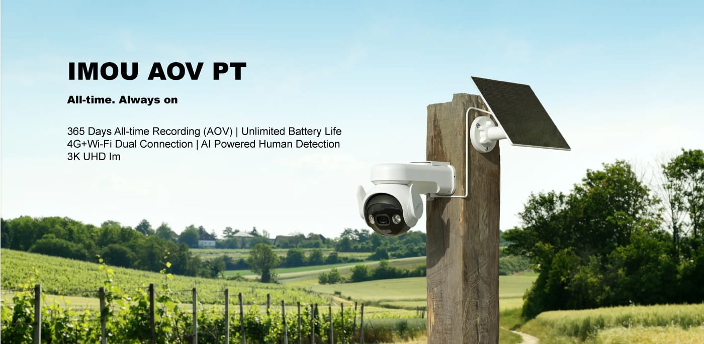 IMOU AOV 3K 4G and WiFi PT Camera hero
