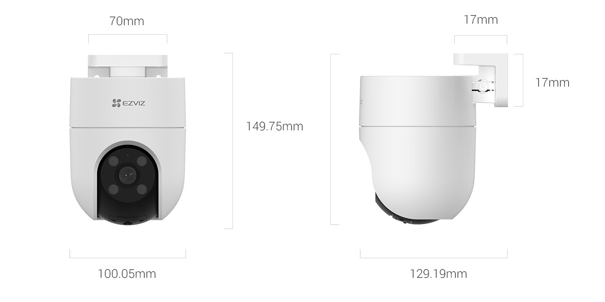 EZVIZ H8c dimensions