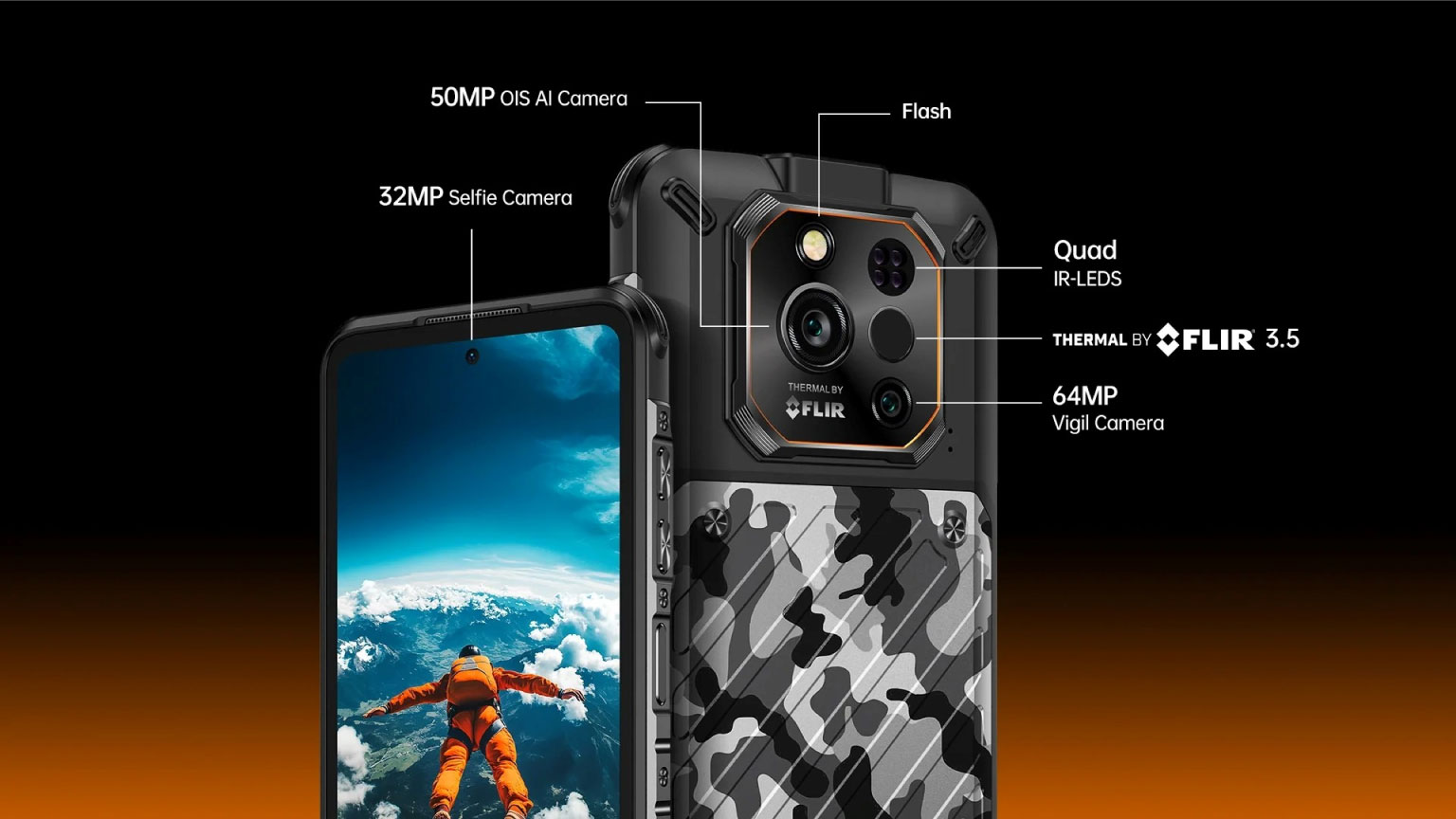 Xever 7 Pro 50MP OIS AI, 64MP Vigil, 32MP Front, FLIR Cameras